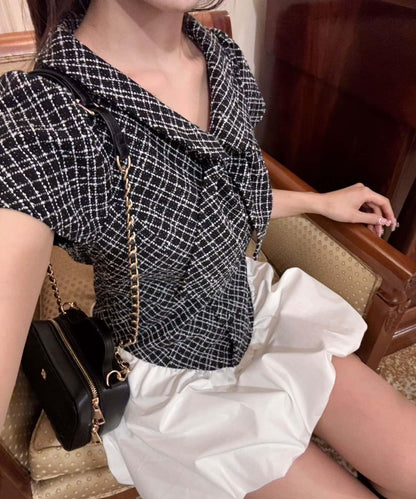 【one after another】泡泡袖迷你連衣裙