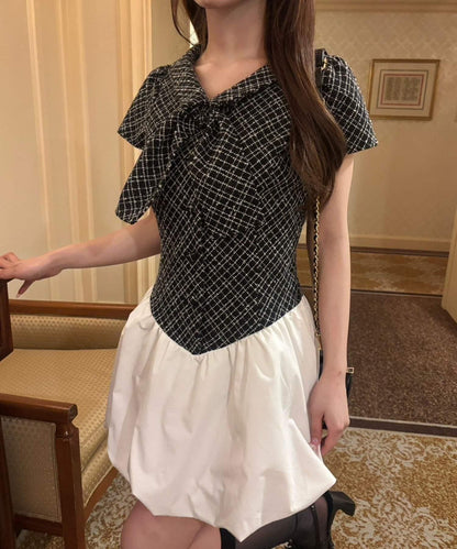 【one after another】泡泡袖迷你連衣裙