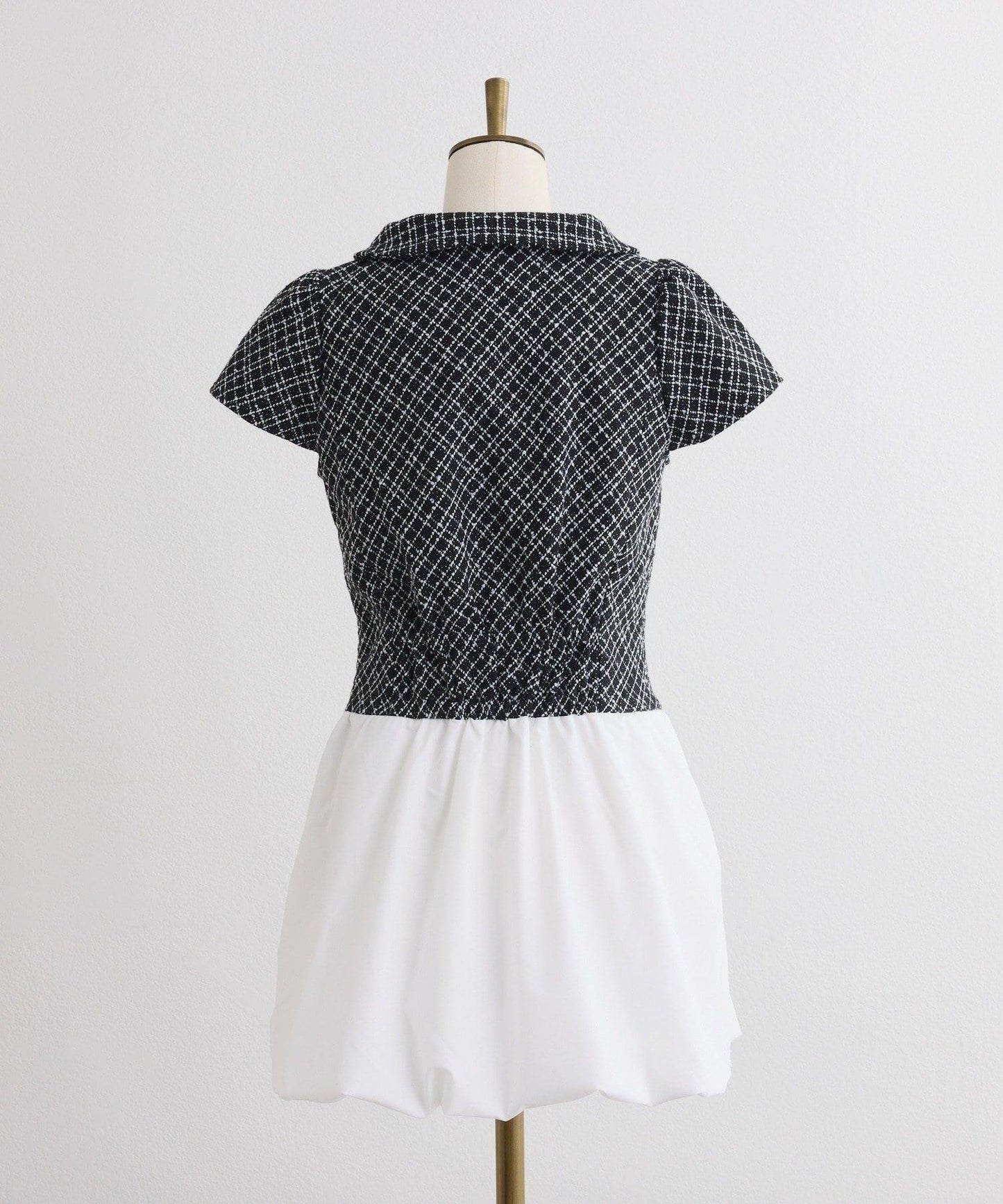 【one after another】泡泡袖迷你連衣裙