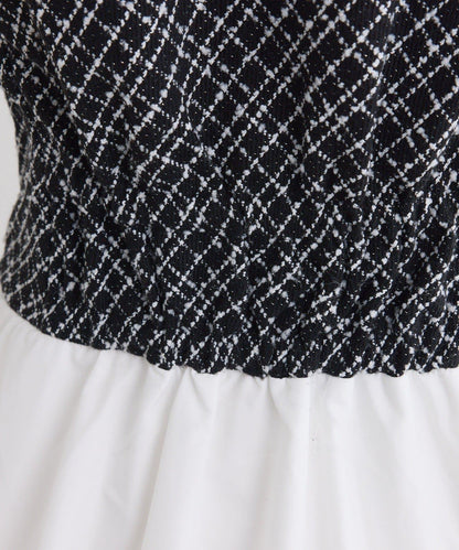 【one after another】泡泡袖迷你連衣裙