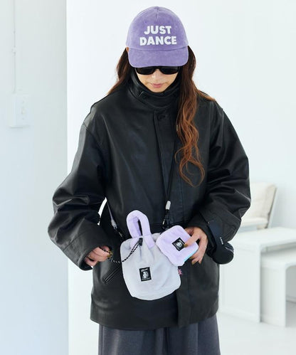 特別款絨毛L型拉鍊錢包