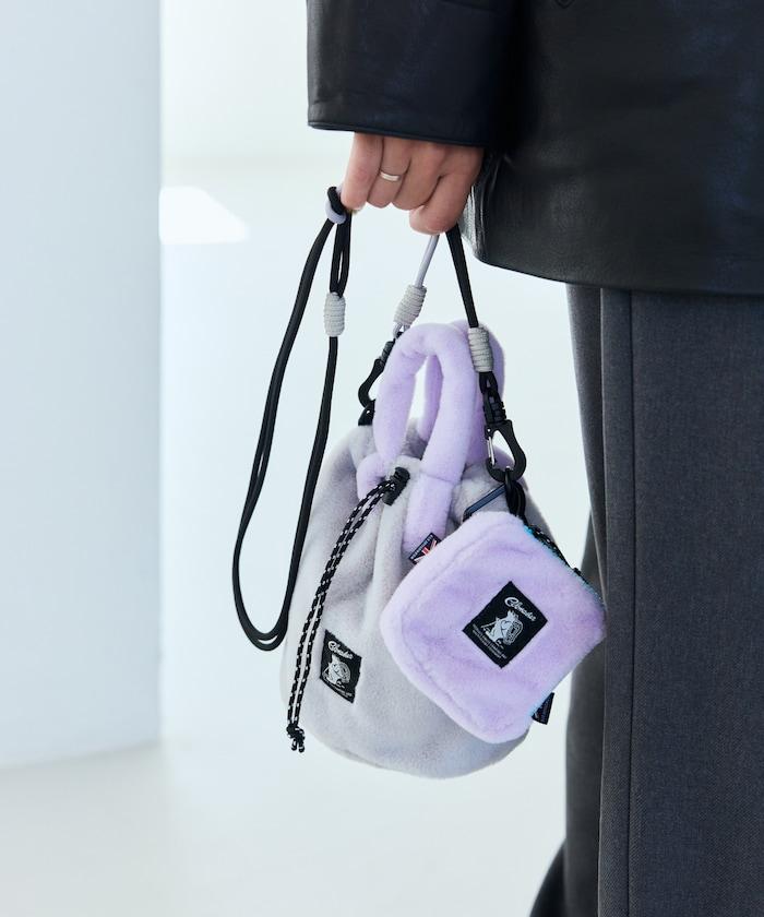 特別款絨毛L型拉鍊錢包