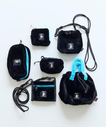 特別款絨毛L型拉鍊錢包