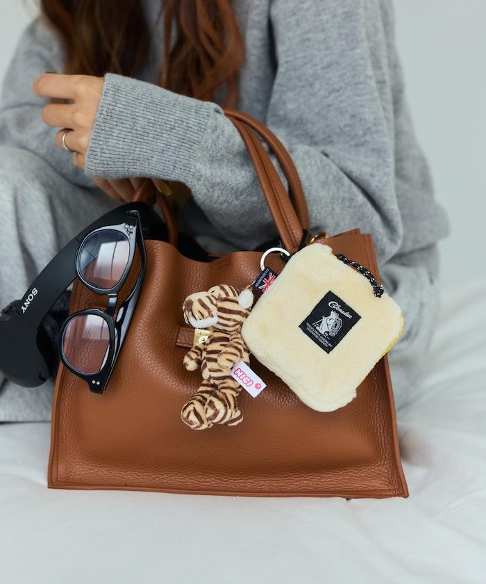 特別款絨毛L型拉鍊錢包