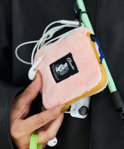 特別款絨毛L型拉鍊錢包