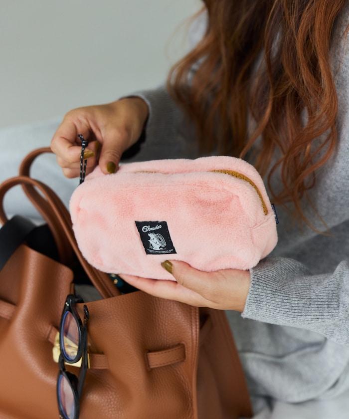 特別款絨毛方形收納包 M