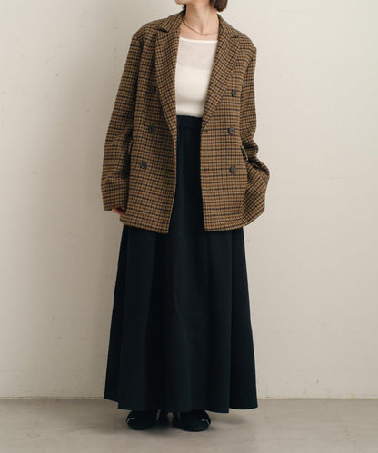 粘合斜紋呢半身裙