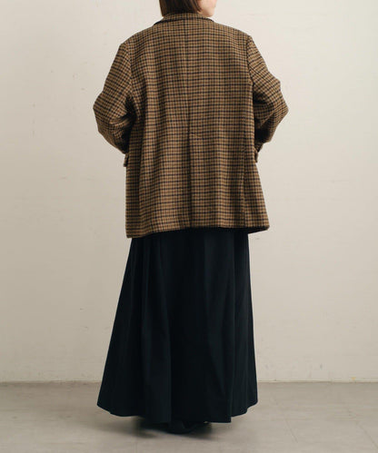 粘合斜紋呢半身裙