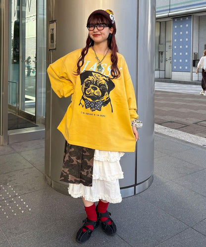 【まるお(@_maruoo0___)企畫】巴哥犬印花衛衣