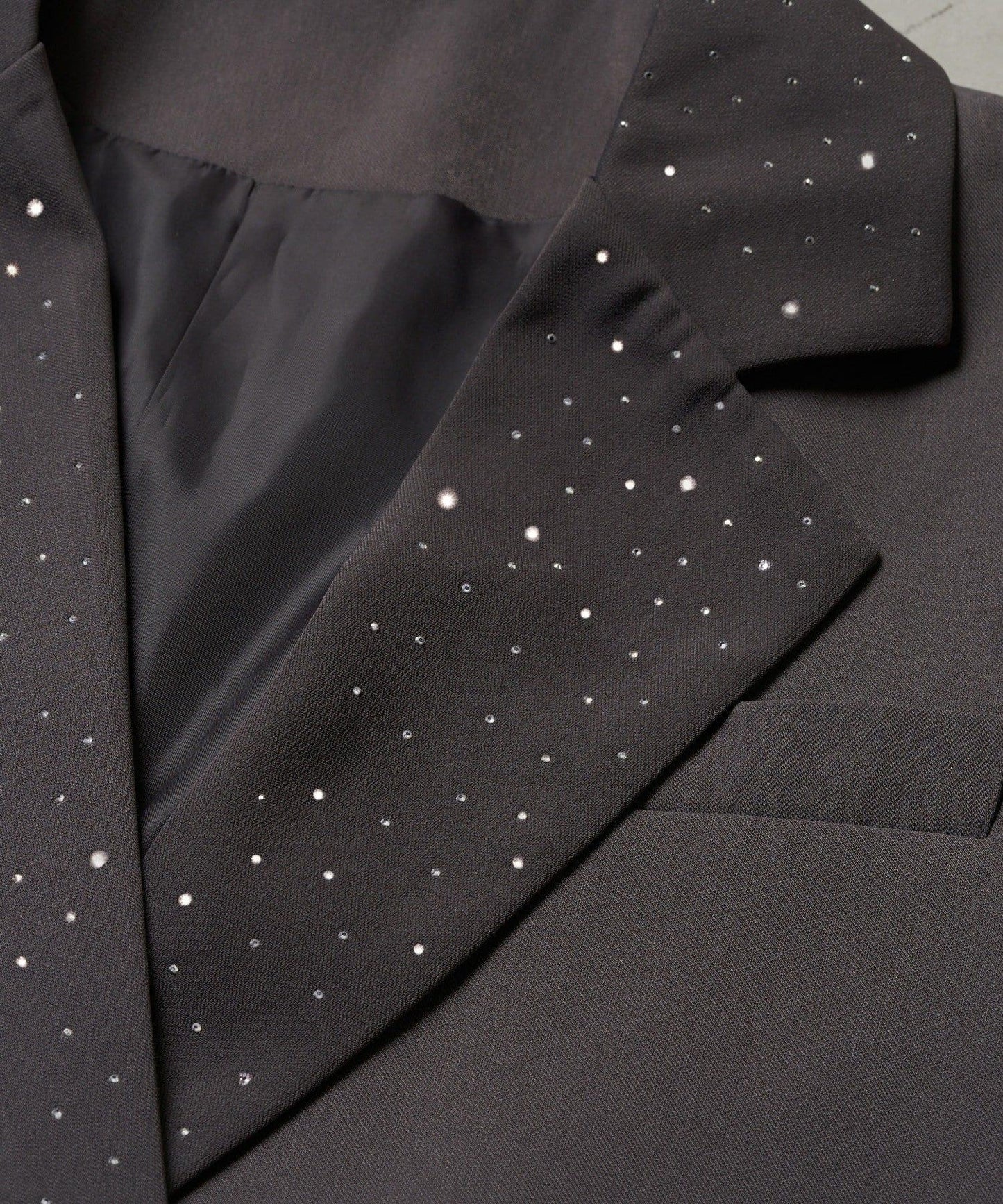 亮片波點蕾絲西裝外套