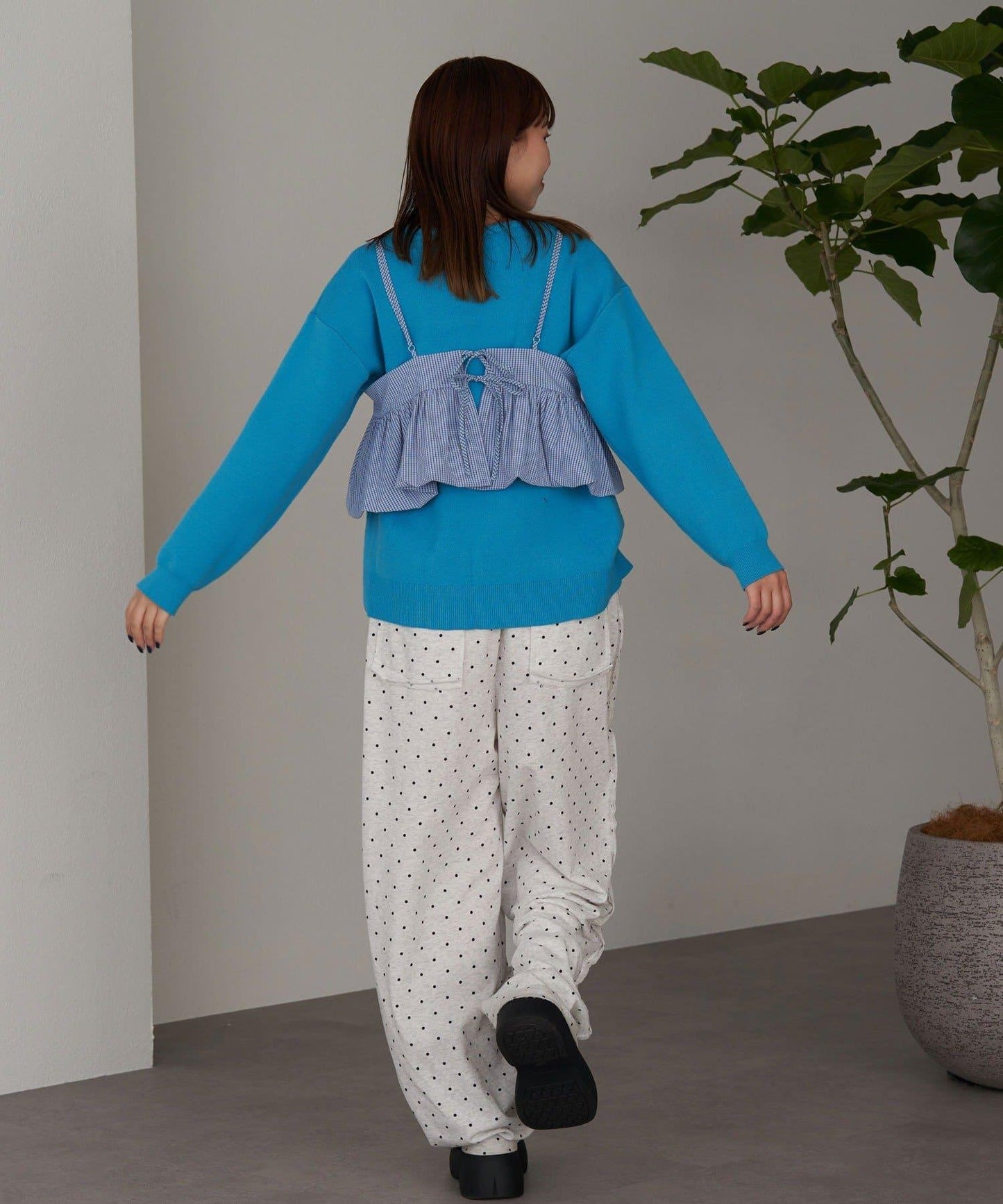 【Ciaopanic】泡泡袖荷葉邊吊帶上衣