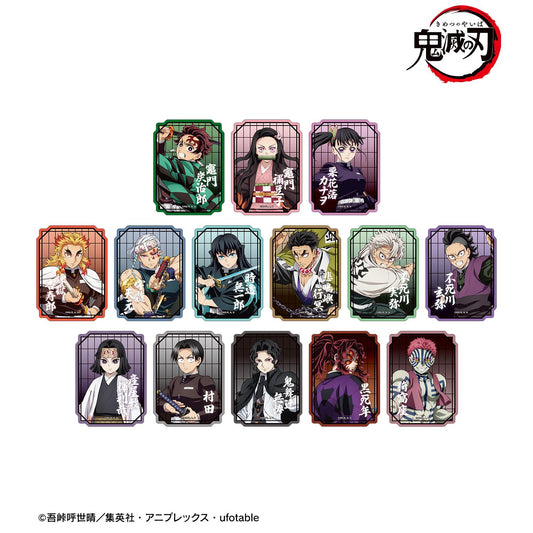 《鬼滅之刃》_異形剪裁交易貼紙 ver.A（單位/全套BOX）【BOX／14枚入】