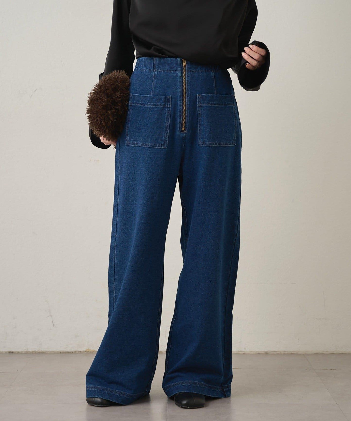 衛衣牛仔喇叭褲