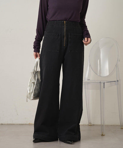 衛衣牛仔喇叭褲