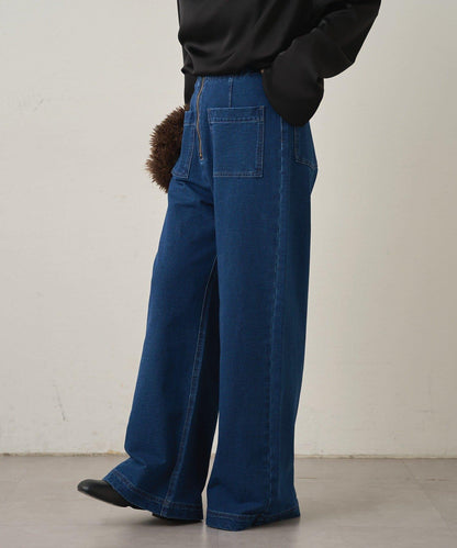 衛衣牛仔喇叭褲