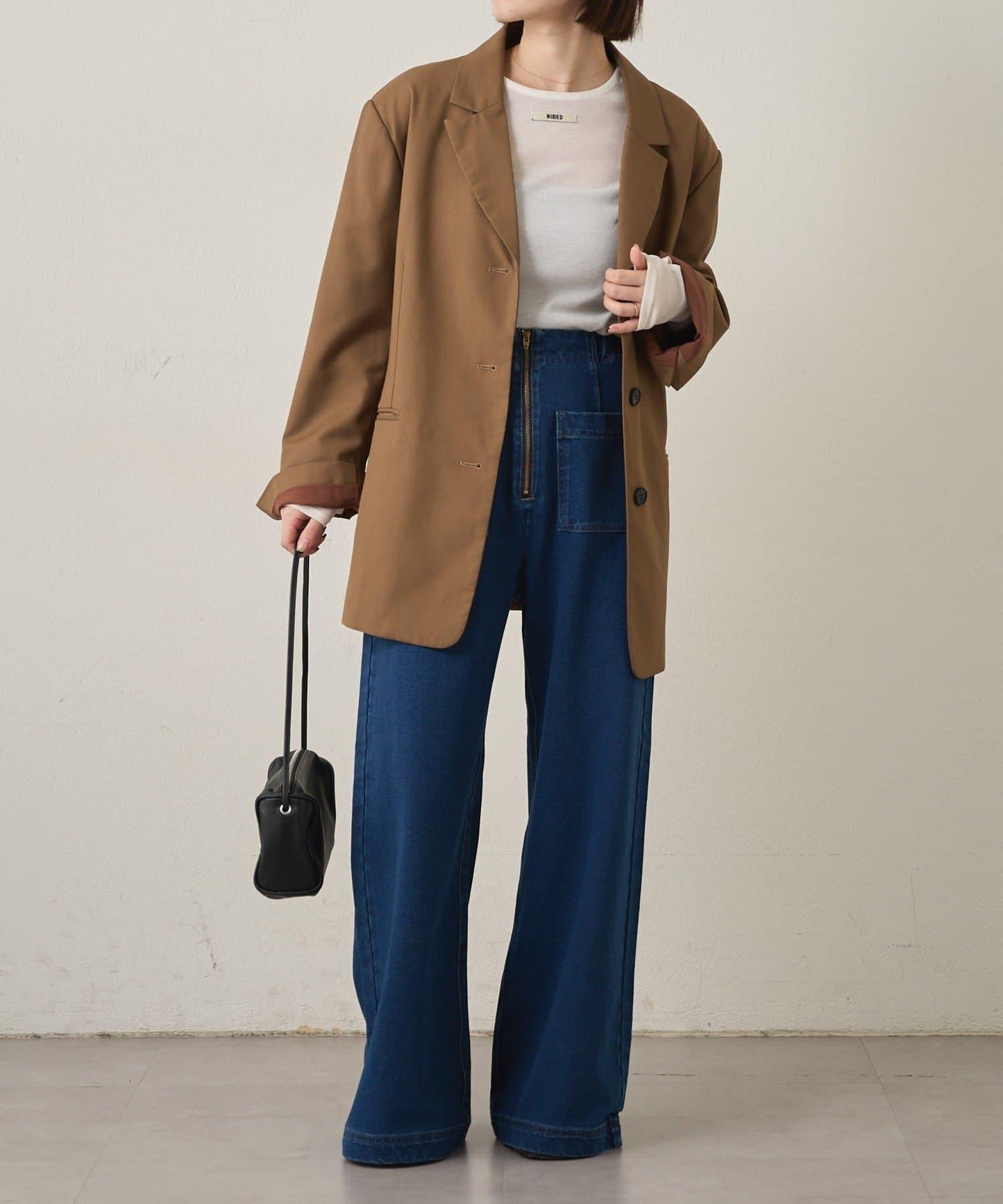 衛衣牛仔喇叭褲