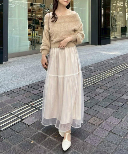 【megumi企畫】後系蝴蝶結2way針織套裝連衣裙