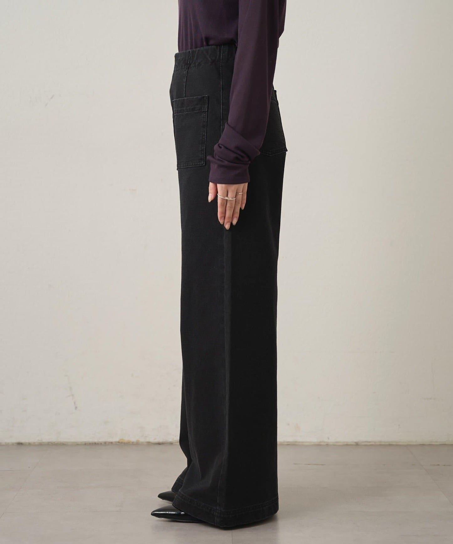 衛衣牛仔喇叭褲