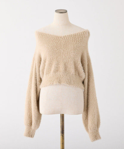 【megumi企畫】後系蝴蝶結2way針織套裝連衣裙