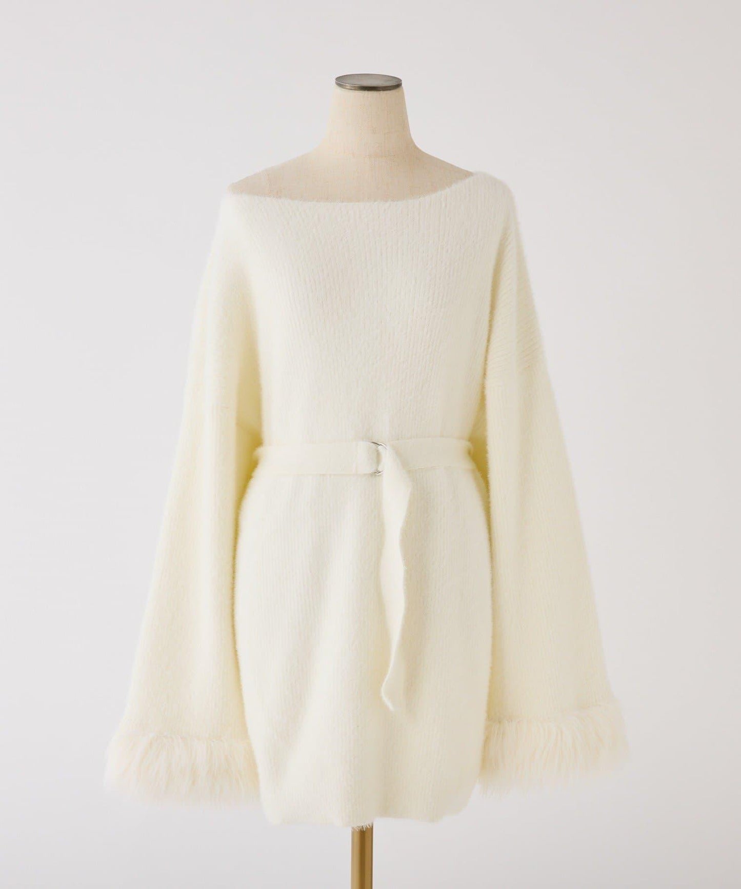 【ohana企畫】袖部毛絨針織長款上衣