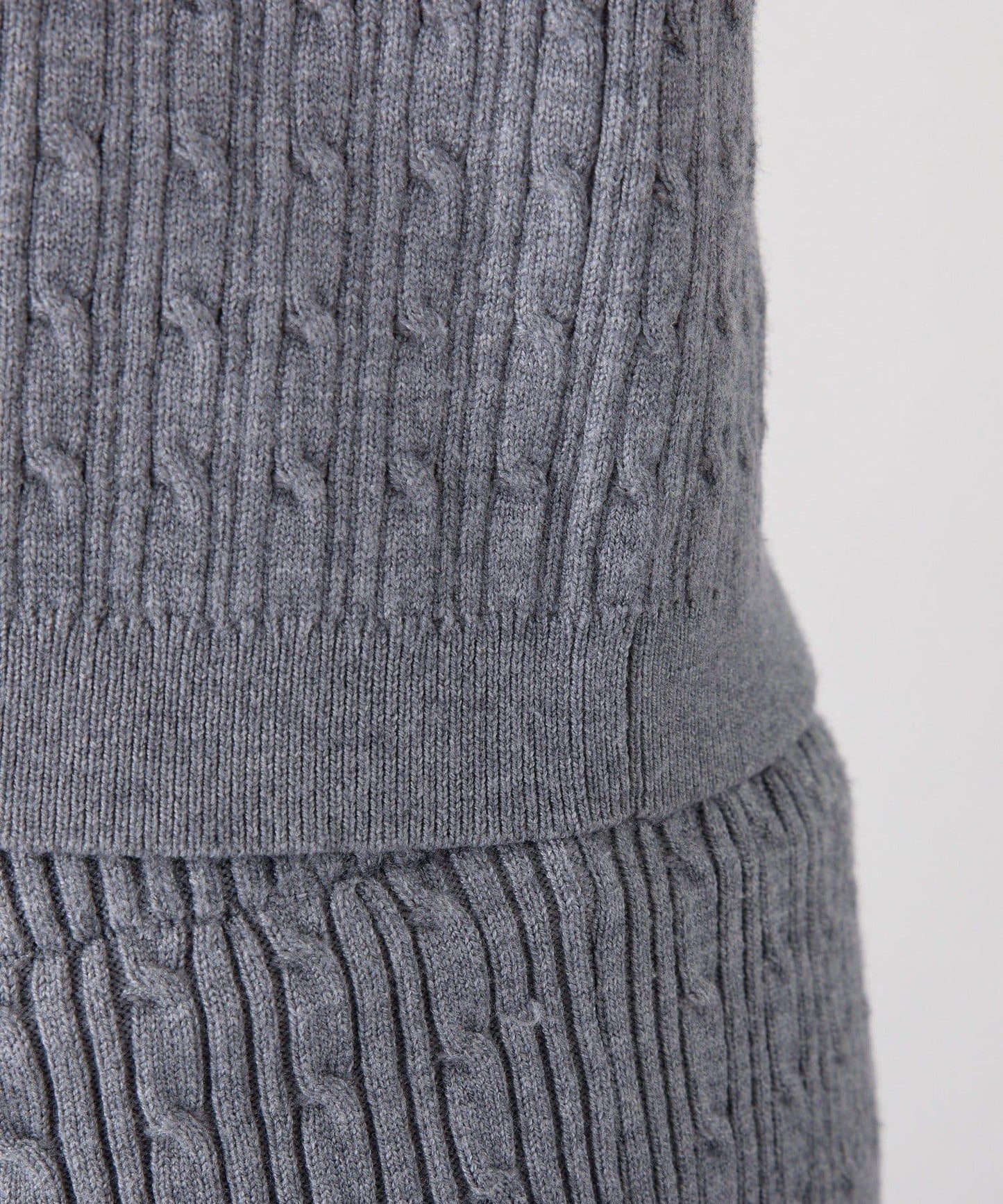 【Nono企畫】毛絨翻領麻花針織套裝