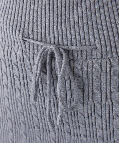 【Nono企畫】毛絨翻領麻花針織套裝