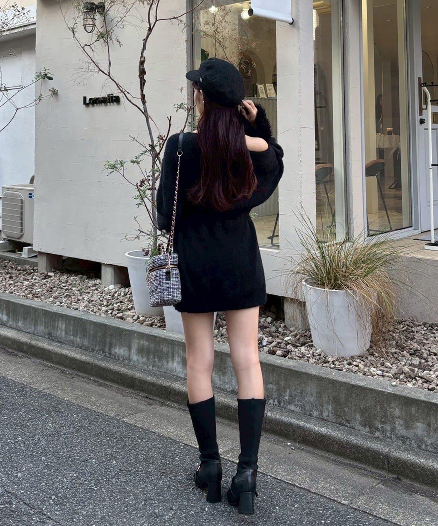 【ohana企畫】袖部毛絨針織長款上衣