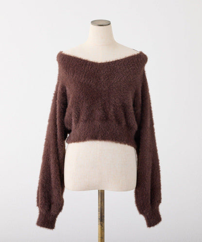 【megumi企畫】後系蝴蝶結2way針織套裝連衣裙