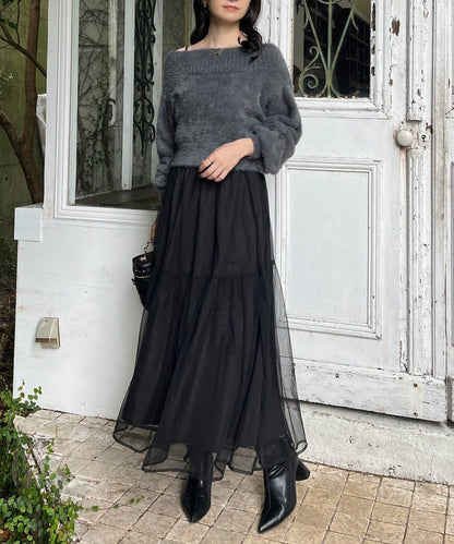 【megumi企畫】後系蝴蝶結2way針織套裝連衣裙