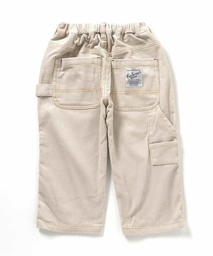 POP插畫燈芯絨長褲 10分丈