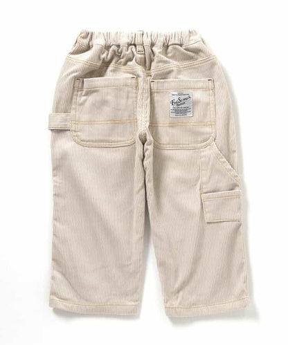 POP插畫燈芯絨長褲 10分丈