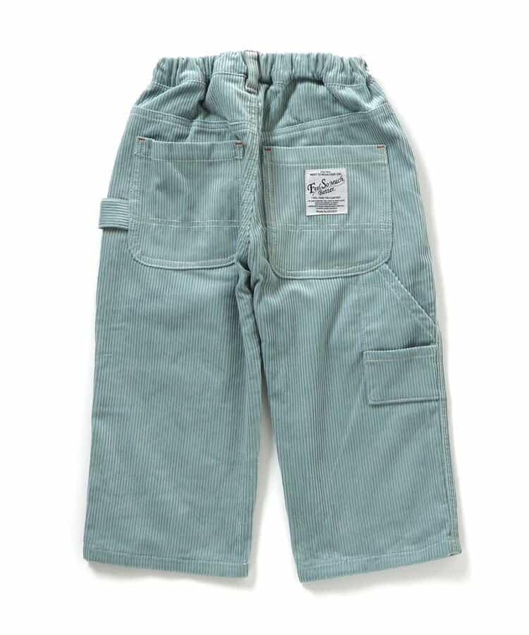 POP插畫燈芯絨長褲 10分丈