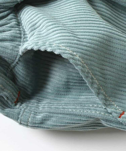 POP插畫燈芯絨長褲 10分丈