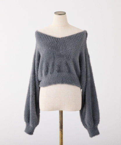 【megumi企畫】後系蝴蝶結2way針織套裝連衣裙