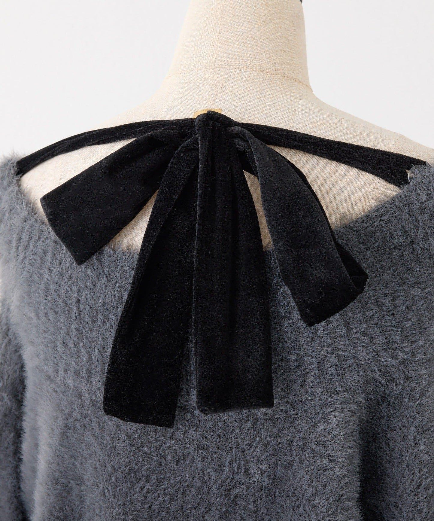 【megumi企畫】後系蝴蝶結2way針織套裝連衣裙