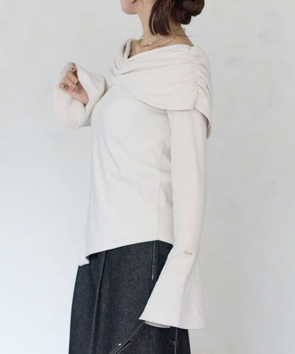 【Yuna企畫】交叉領2WAY針織衫