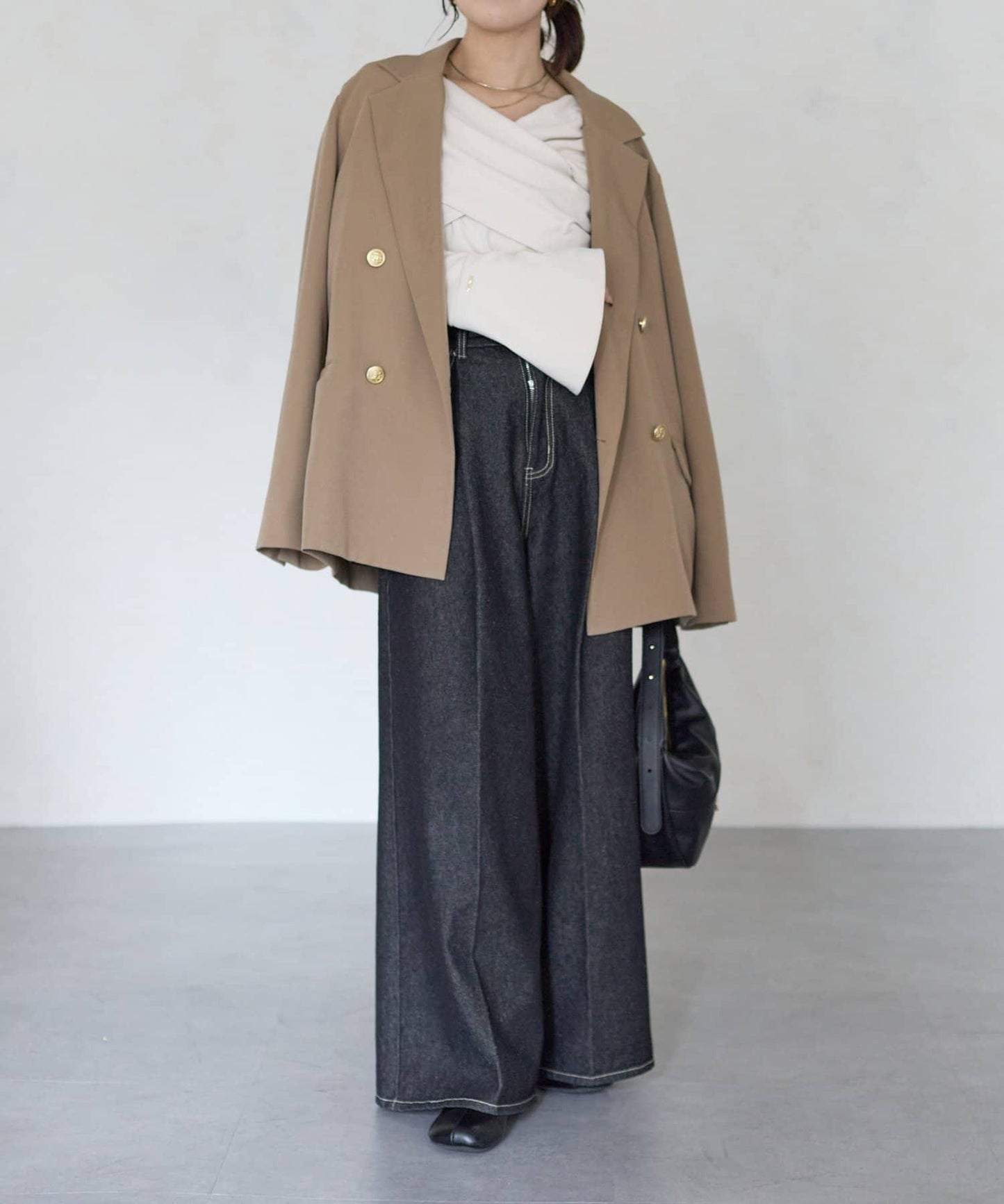 【Yuna企畫】交叉領2WAY針織衫