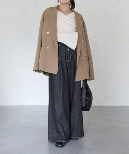 【Yuna企畫】交叉領2WAY針織衫