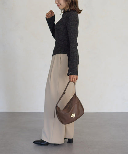 2way亮片高領針織套頭衫