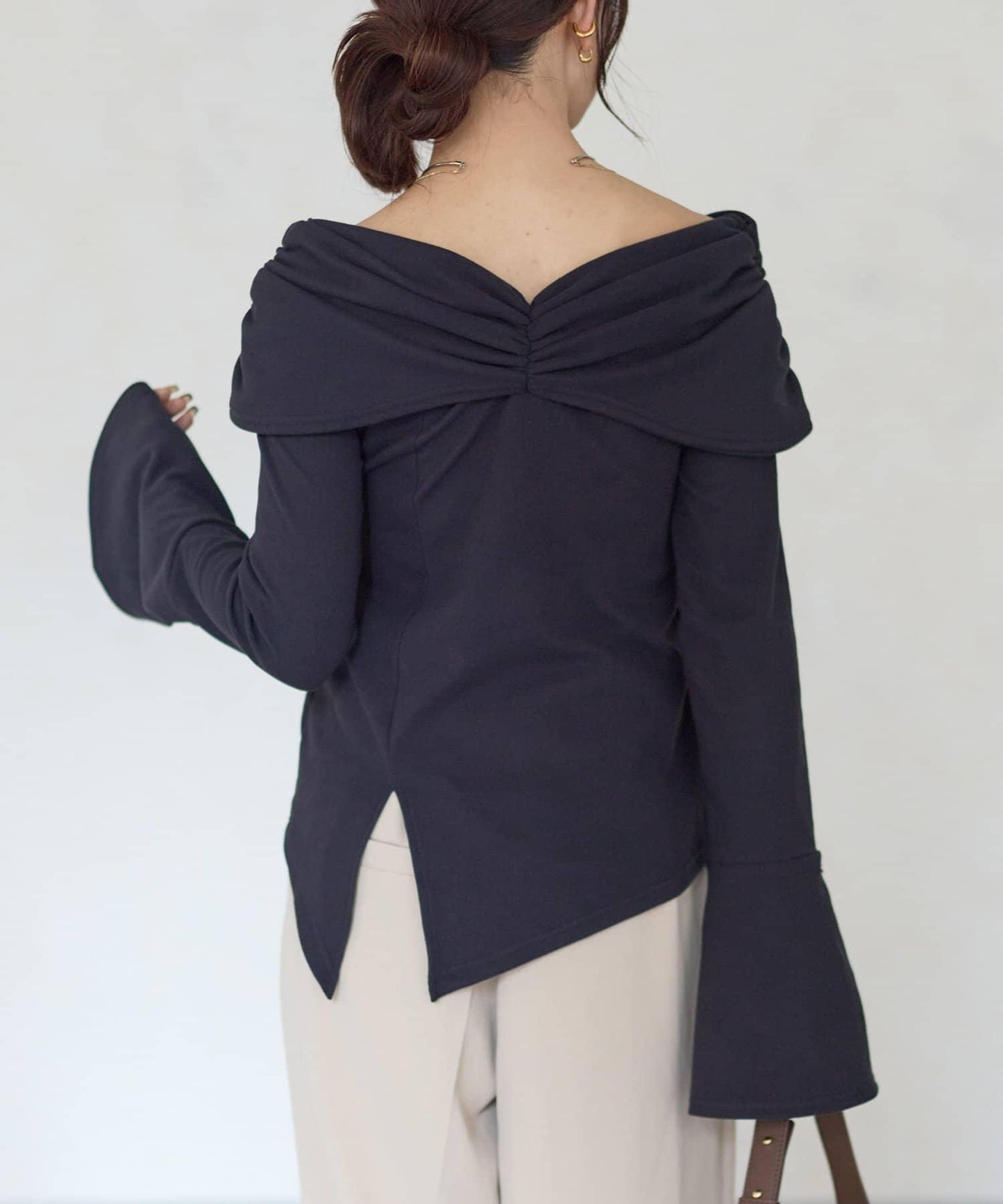 【Yuna企畫】交叉領2WAY針織衫