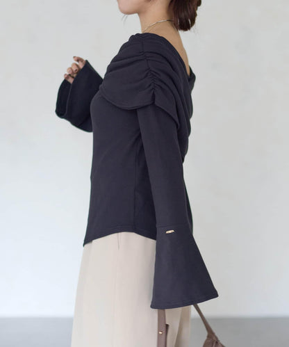 【Yuna企畫】交叉領2WAY針織衫