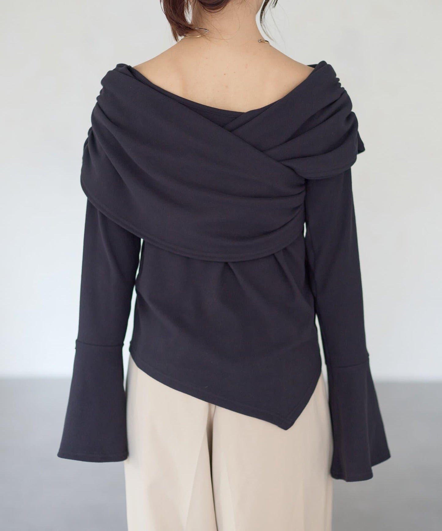 【Yuna企畫】交叉領2WAY針織衫