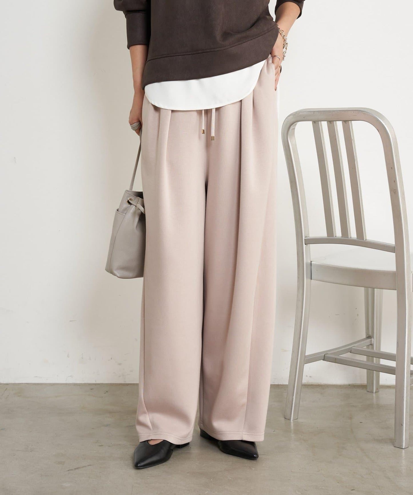 曲線剪裁束身褲