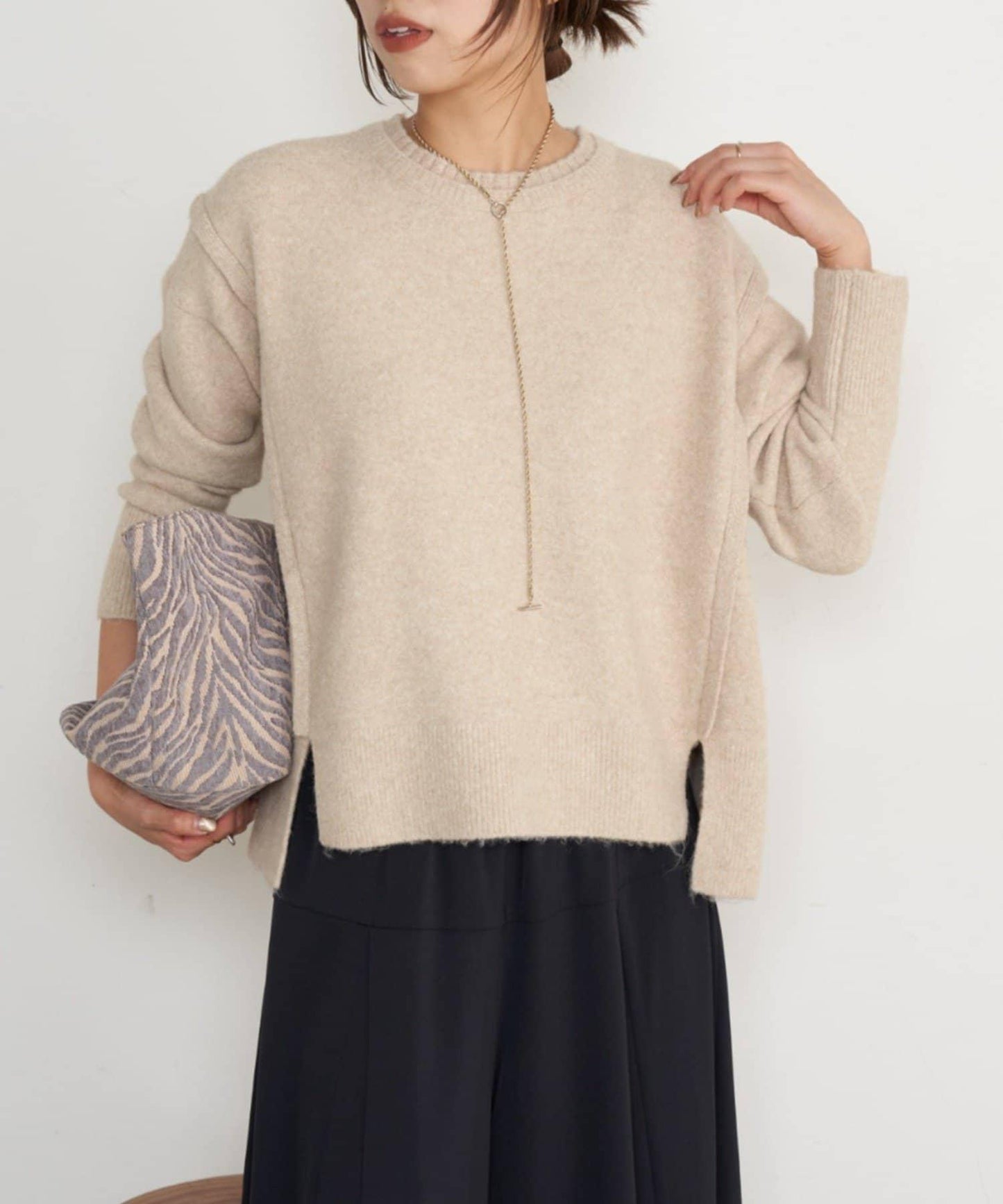 寬鬆不規則針織衫