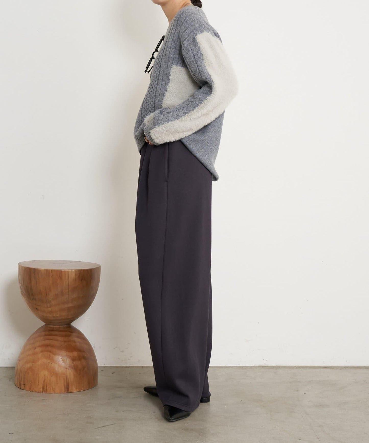 曲線剪裁束身褲