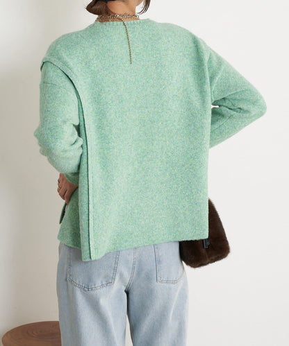 寬鬆不規則針織衫