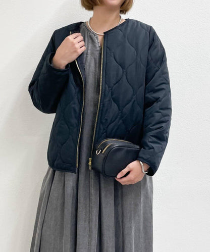 《幅広く楽しめる◎》馬甲+短款絎縫外套