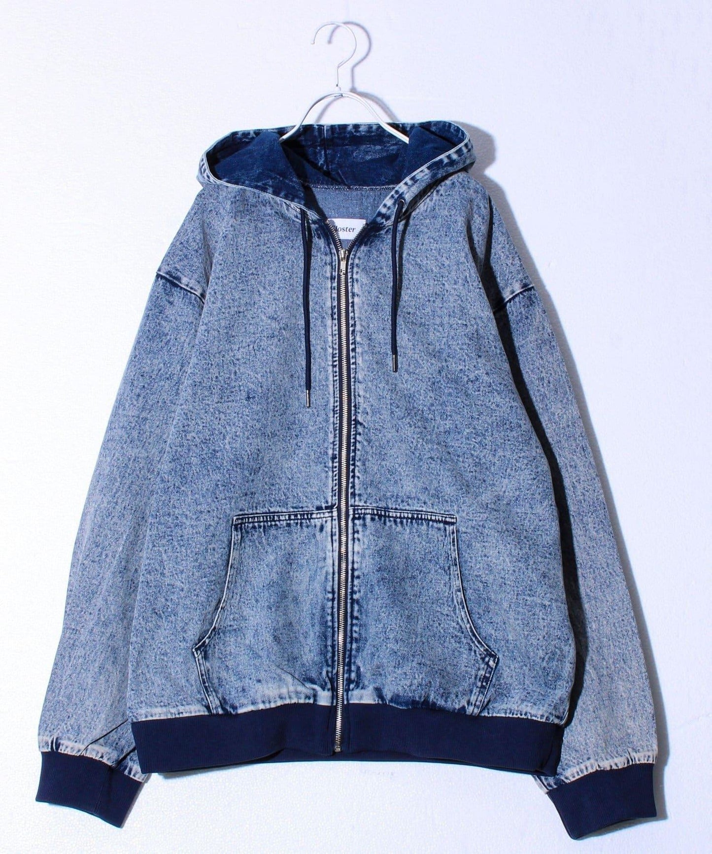 【好評再登場】牛仔全拉鍊連帽衫