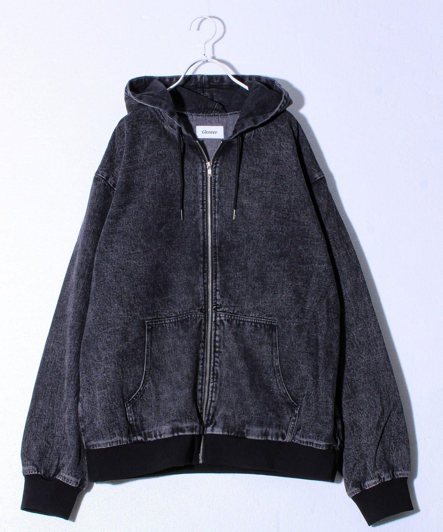 【好評再登場】牛仔全拉鍊連帽衫