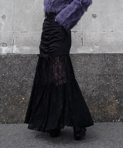 【Mavie..7】【3尺碼可選】蕾絲拼接長裙